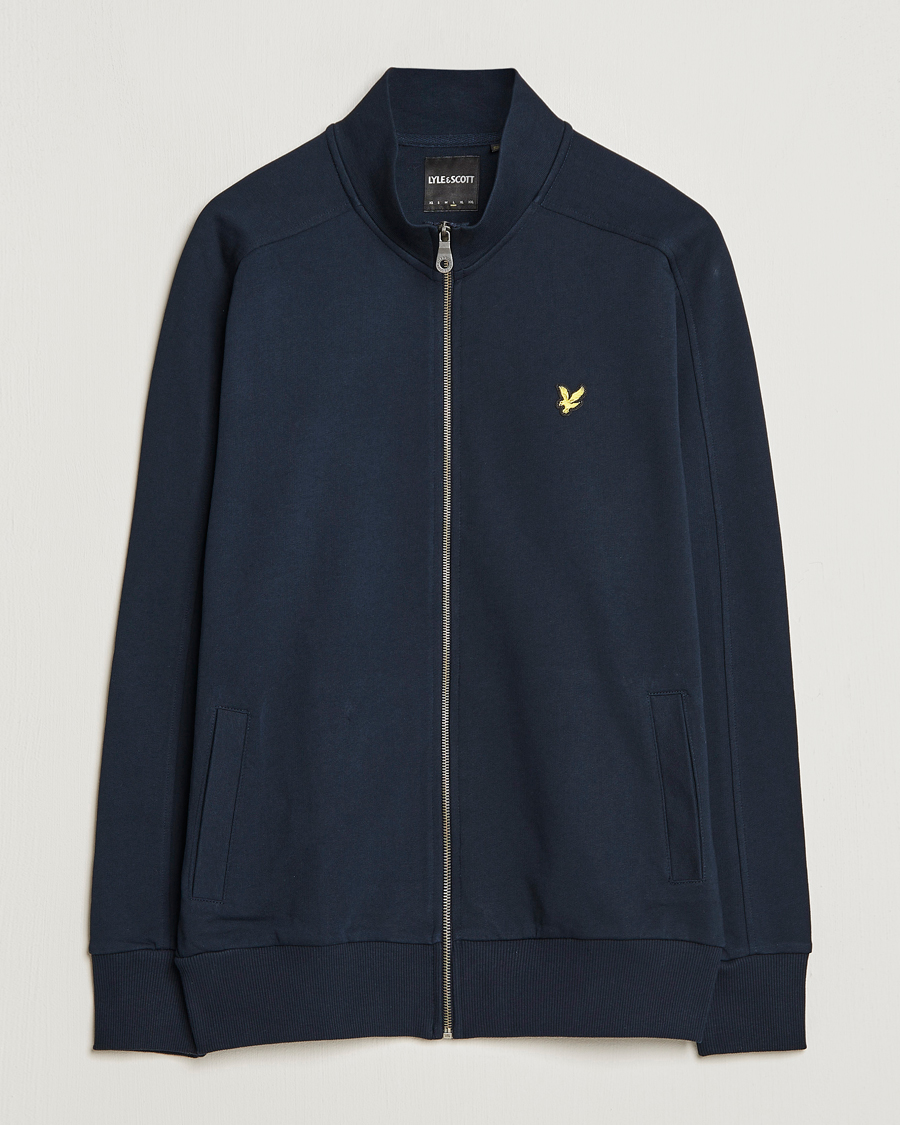 Herre | Gensere | Lyle & Scott | Track Full Zip Sweater Dark Navy