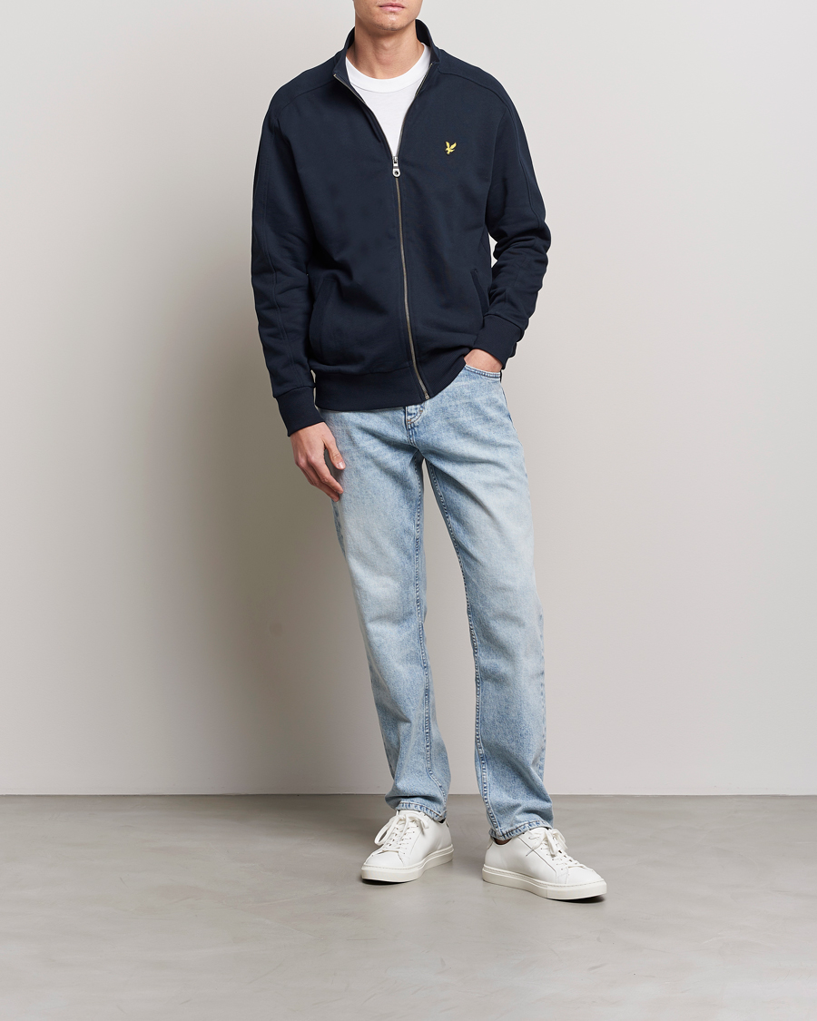 Herre | Gensere | Lyle & Scott | Track Full Zip Sweater Dark Navy