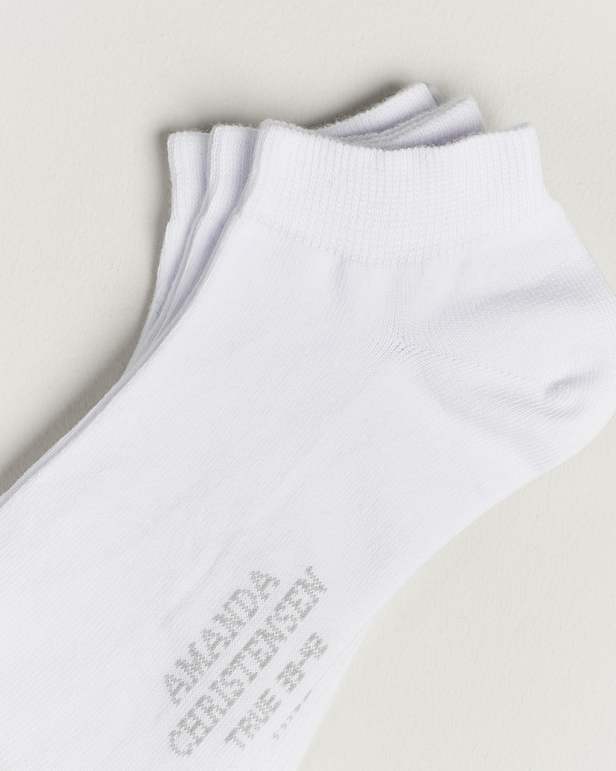 Herre | Klær | Amanda Christensen | 3-Pack True Cotton Sneaker Socks White