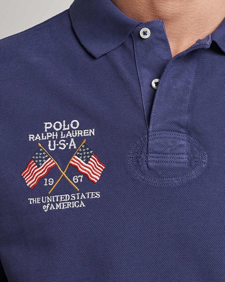 Herre | Pikéer | Polo Ralph Lauren | Classic Fit Flag Polo Boathouse Navy