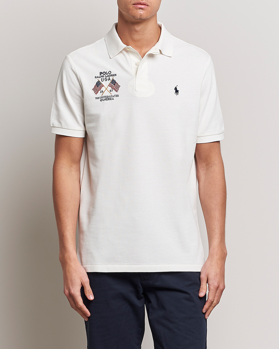 Herre |  | Polo Ralph Lauren | Classic Fit Flag Polo Nevis White
