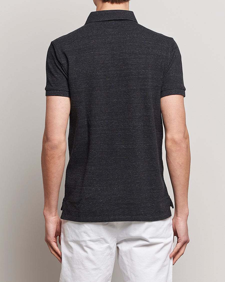 Herre | Pikéer | Polo Ralph Lauren | Custom Slim Fit Polo Black Marl Heather