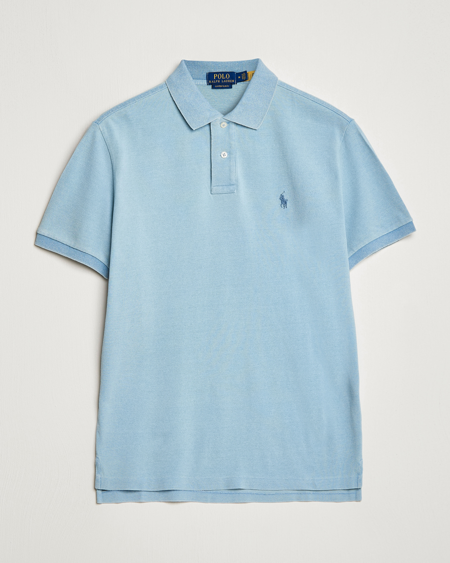 Herre | Pikéer | Polo Ralph Lauren | Custom Slim Fit Polo Light Indigo