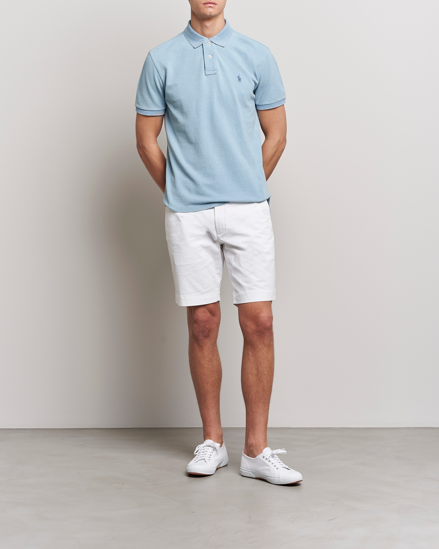 Herre | Pikéer | Polo Ralph Lauren | Custom Slim Fit Polo Light Indigo