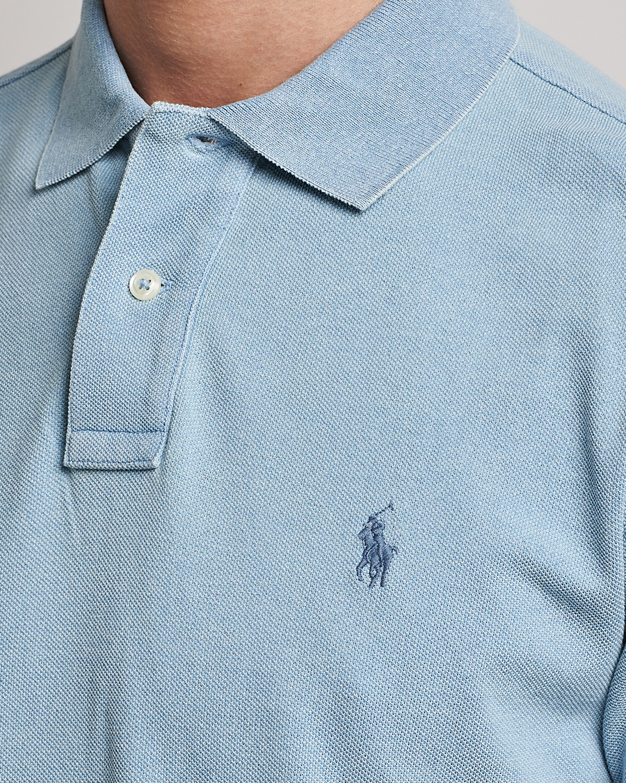 Herre | Pikéer | Polo Ralph Lauren | Custom Slim Fit Polo Light Indigo