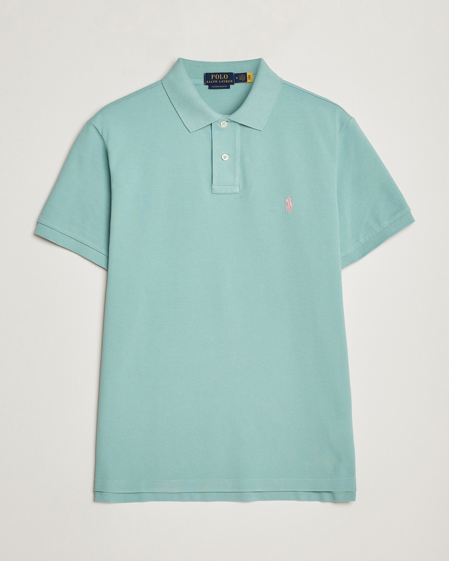 Herre | Pikéer | Polo Ralph Lauren | Custom Slim Fit Polo Essex Green