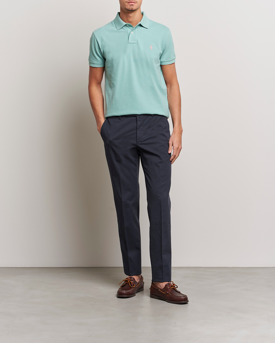 Herre | Pikéer | Polo Ralph Lauren | Custom Slim Fit Polo Essex Green