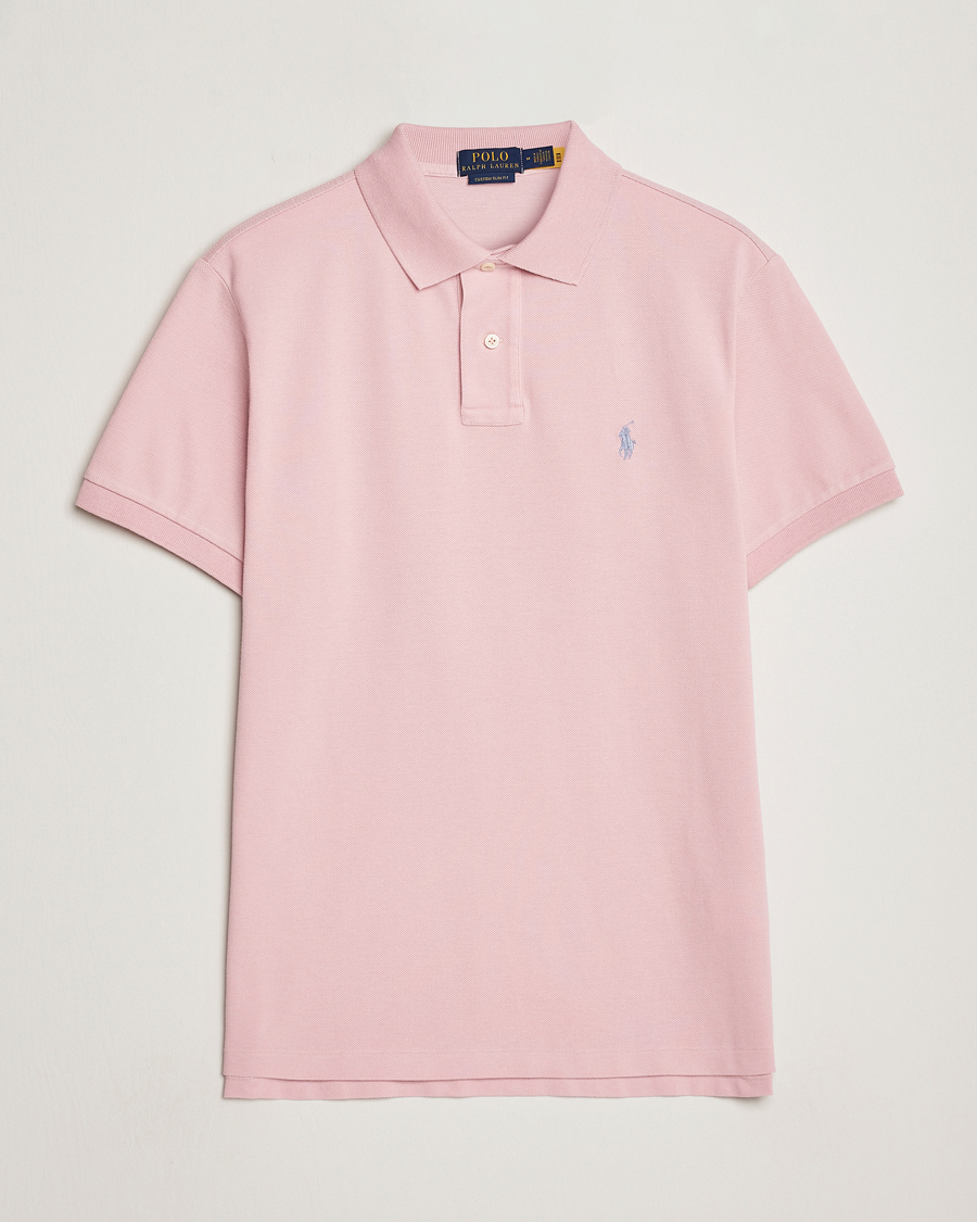 Herre | Pikéer | Polo Ralph Lauren | Custom Slim Fit Polo Chino Pink