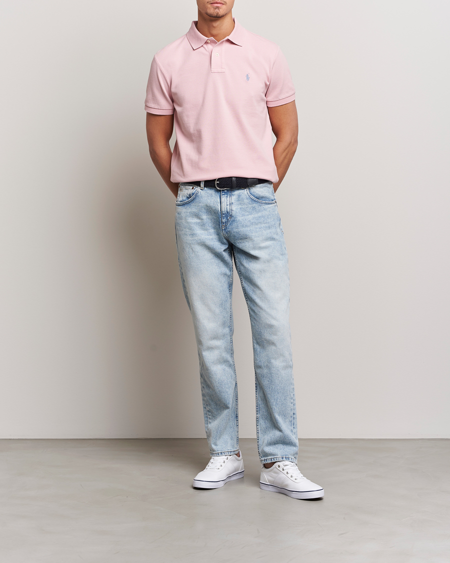 Herre | Pikéer | Polo Ralph Lauren | Custom Slim Fit Polo Chino Pink