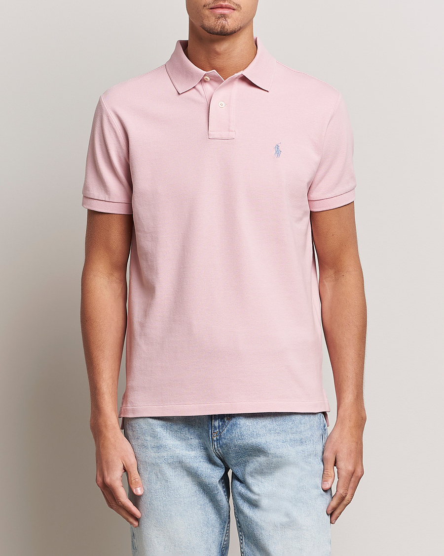 Herre | Pikéer | Polo Ralph Lauren | Custom Slim Fit Polo Chino Pink