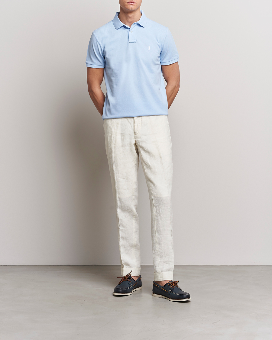 Herre | Pikéer | Polo Ralph Lauren | Custom Slim Fit Polo Office Blue