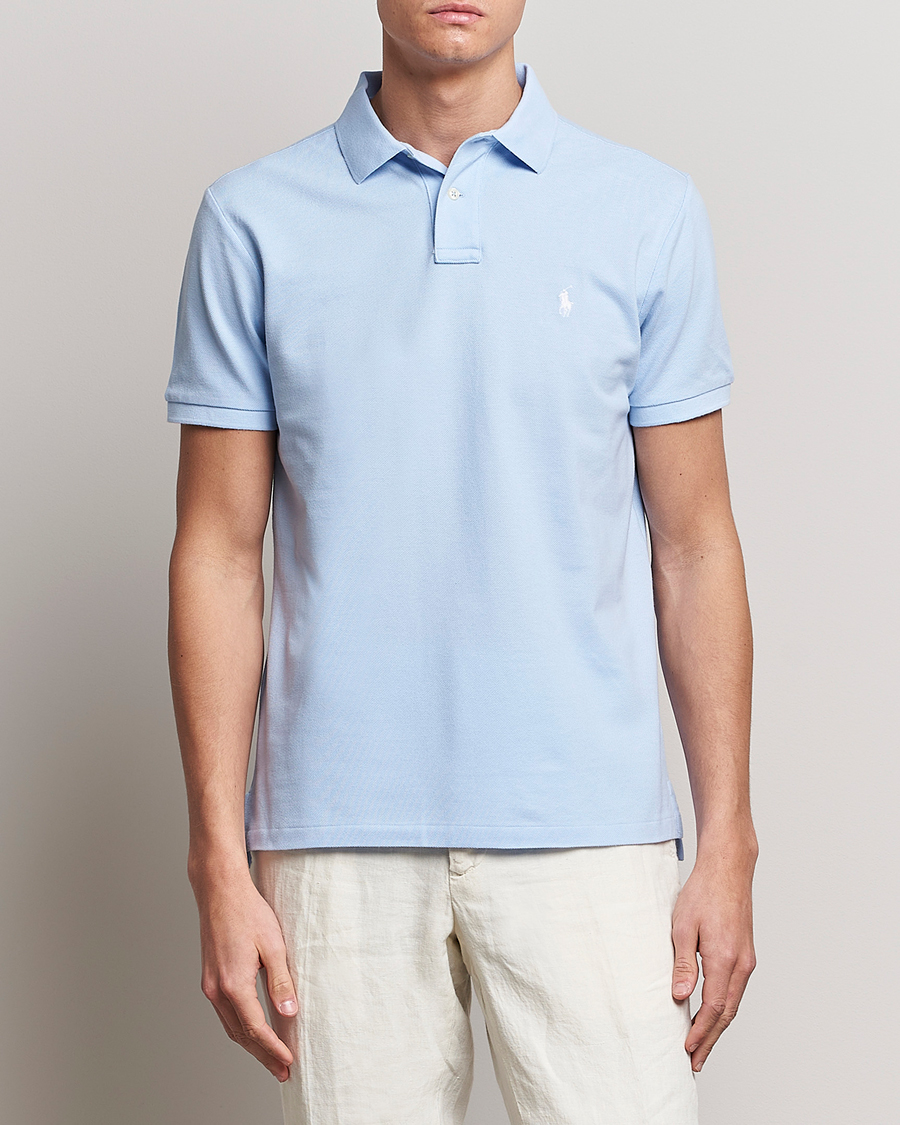 Herre | Pikéer | Polo Ralph Lauren | Custom Slim Fit Polo Office Blue