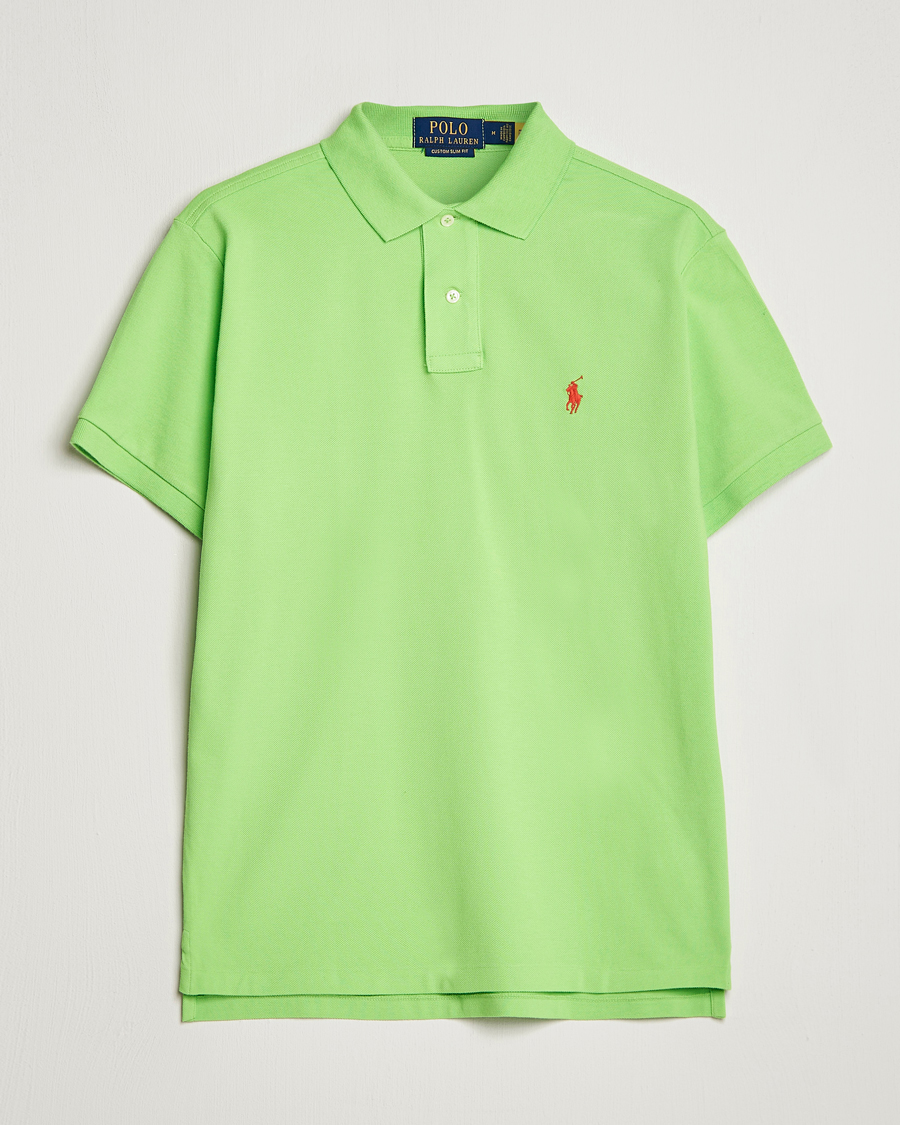 Herre | Pikéer | Polo Ralph Lauren | Custom Slim Fit Polo Kiwi Lime