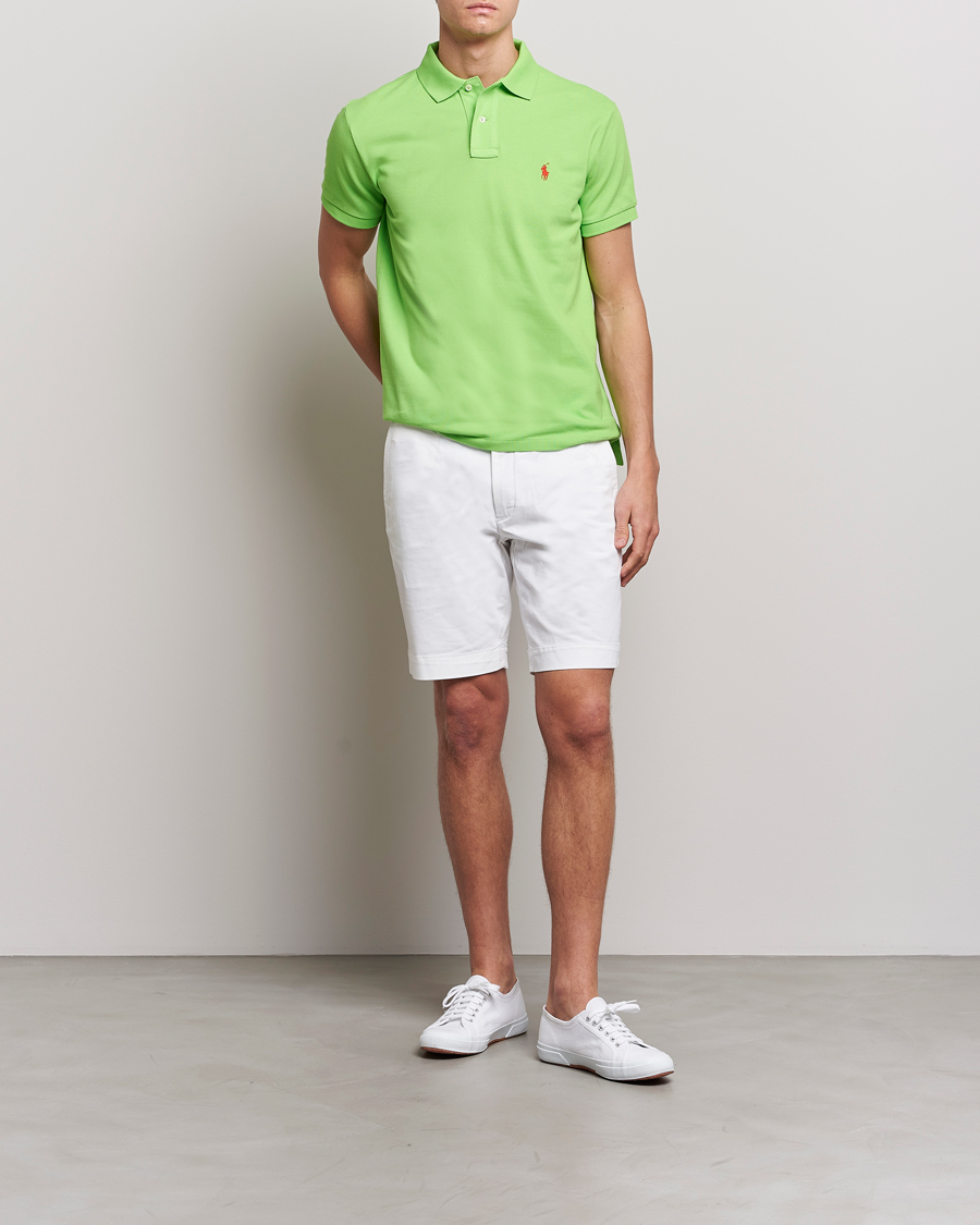 Herre | Pikéer | Polo Ralph Lauren | Custom Slim Fit Polo Kiwi Lime