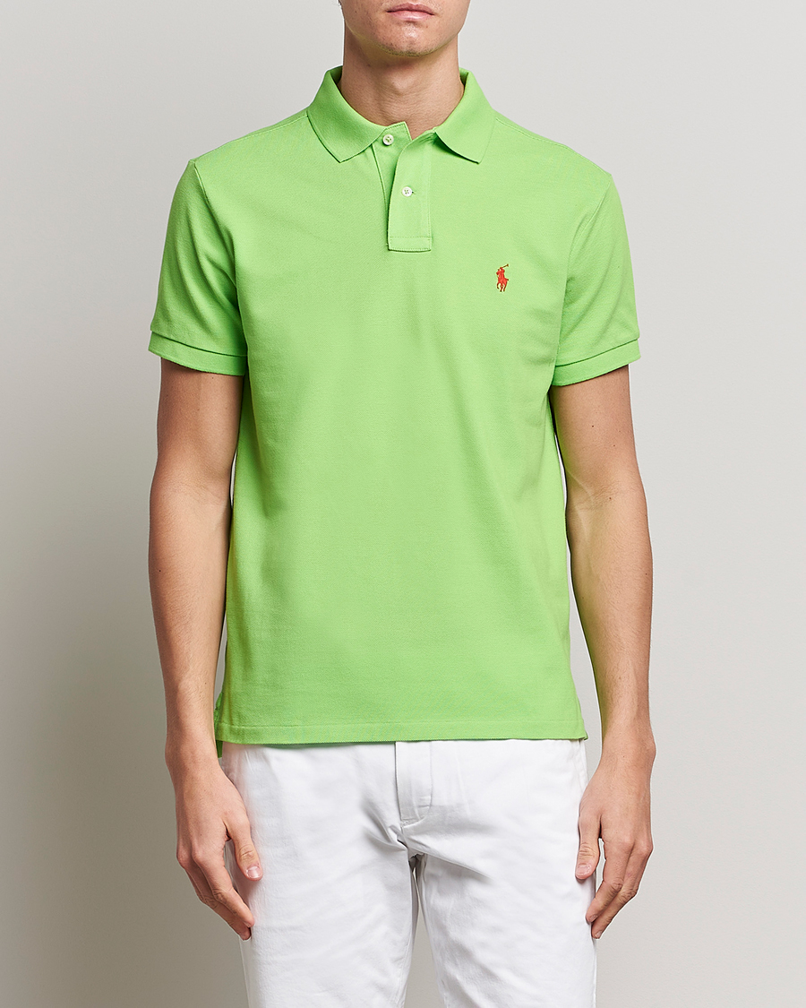 Herre | Pikéer | Polo Ralph Lauren | Custom Slim Fit Polo Kiwi Lime