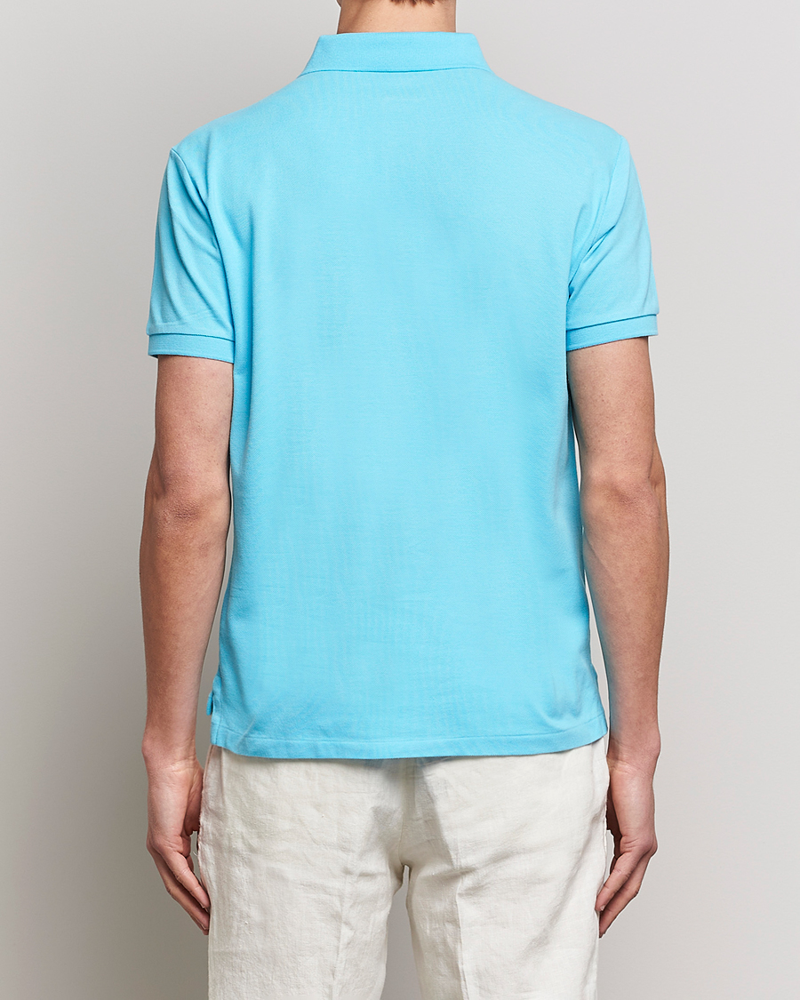 Herre | Pikéer | Polo Ralph Lauren | Custom Slim Fit Polo Turquoise Nova