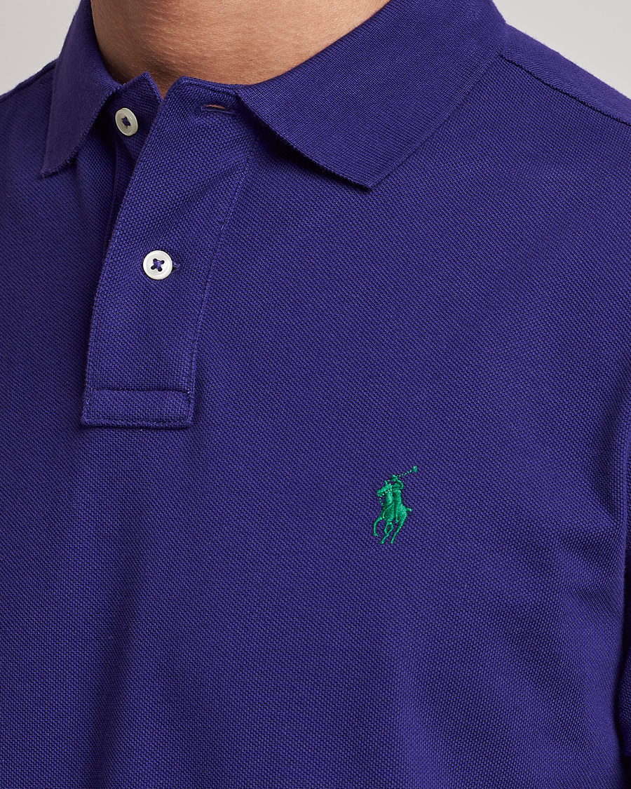 Herre | Pikéer | Polo Ralph Lauren | Custom Slim Fit Polo Chalet Purple