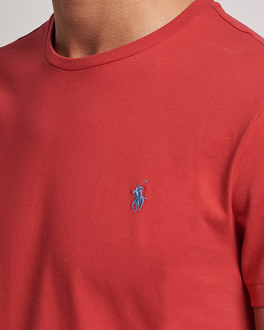 Herre | T-Shirts | Polo Ralph Lauren | Crew Neck T-Shirt Evening Post Red