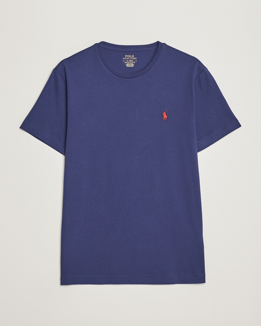 Herre | T-Shirts | Polo Ralph Lauren | Crew Neck T-Shirt Boathouse Navy