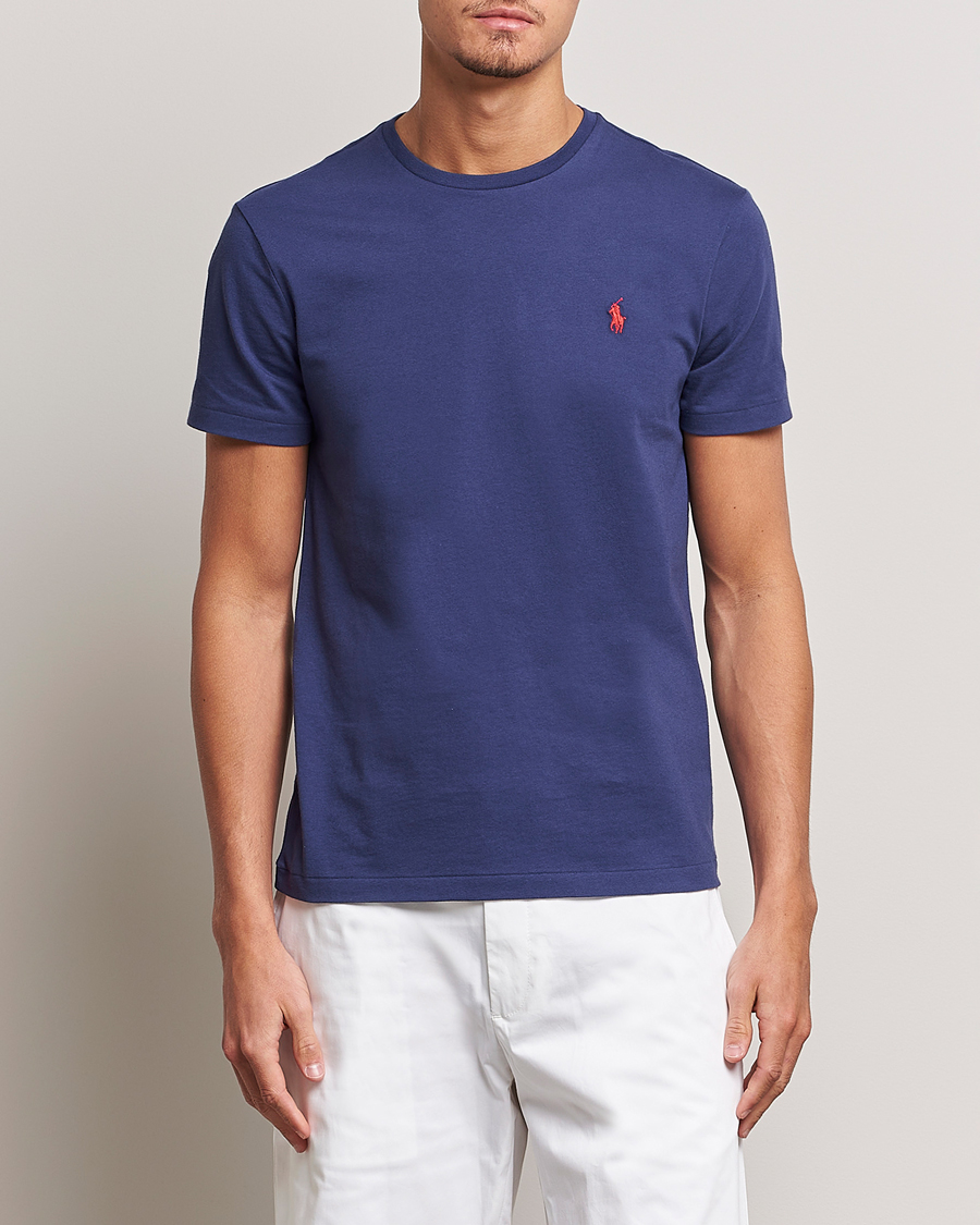 Herre | T-Shirts | Polo Ralph Lauren | Crew Neck T-Shirt Boathouse Navy