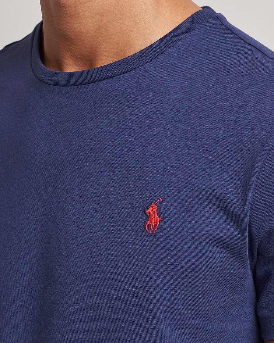 Herre | T-Shirts | Polo Ralph Lauren | Crew Neck T-Shirt Boathouse Navy