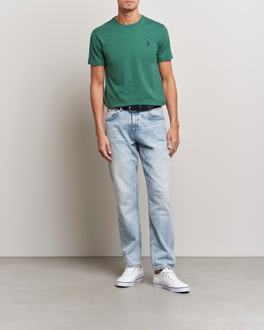 Herre | T-Shirts | Polo Ralph Lauren | Crew Neck T-Shirt Washed Forest