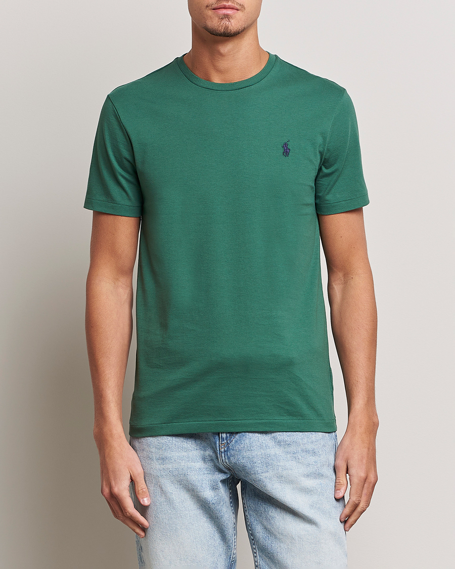 Herre |  | Polo Ralph Lauren | Crew Neck T-Shirt Washed Forest