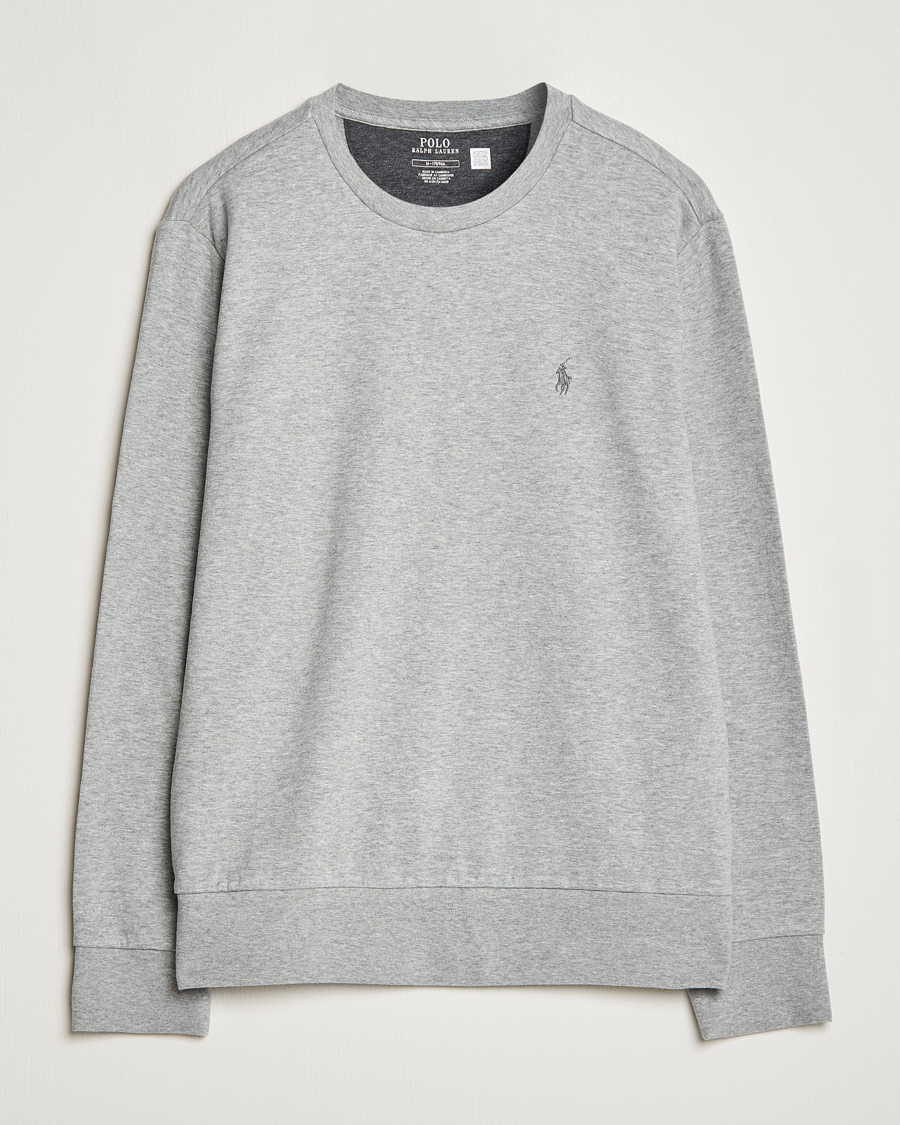 Herre | 30% salg | Polo Ralph Lauren | Double Knitted Jersey Sweatshirt Andover Heather