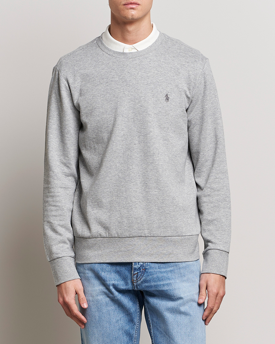 Herre | 30% salg | Polo Ralph Lauren | Double Knitted Jersey Sweatshirt Andover Heather