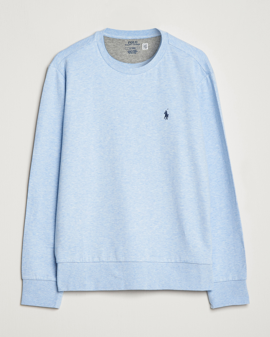 Herre | Gensere | Polo Ralph Lauren | Double Knitted Jersey Sweatshirt Elite Blue Heather