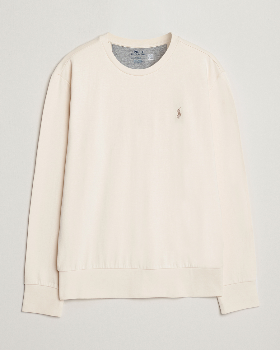 Herre |  | Polo Ralph Lauren | Double Knitted Jersey Sweatshirt Guide Cream