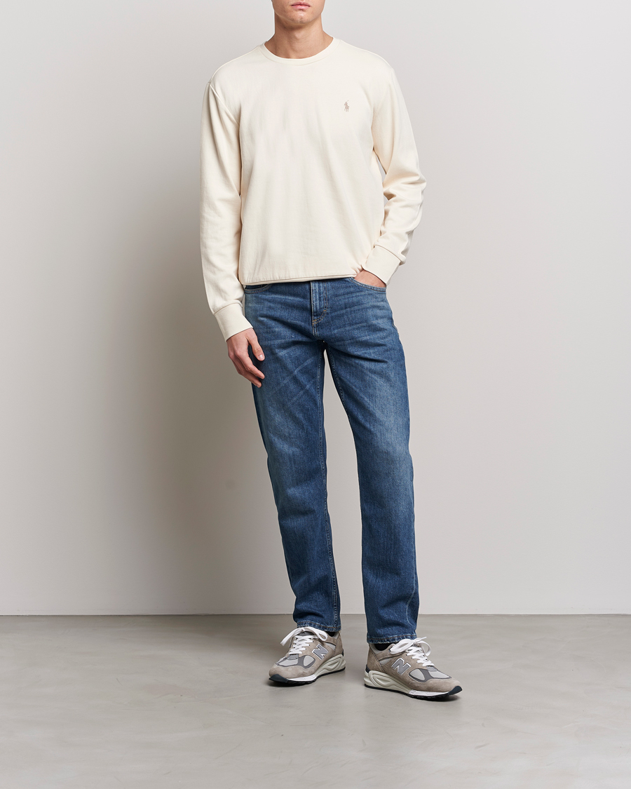Herre | Gensere | Polo Ralph Lauren | Double Knitted Jersey Sweatshirt Guide Cream