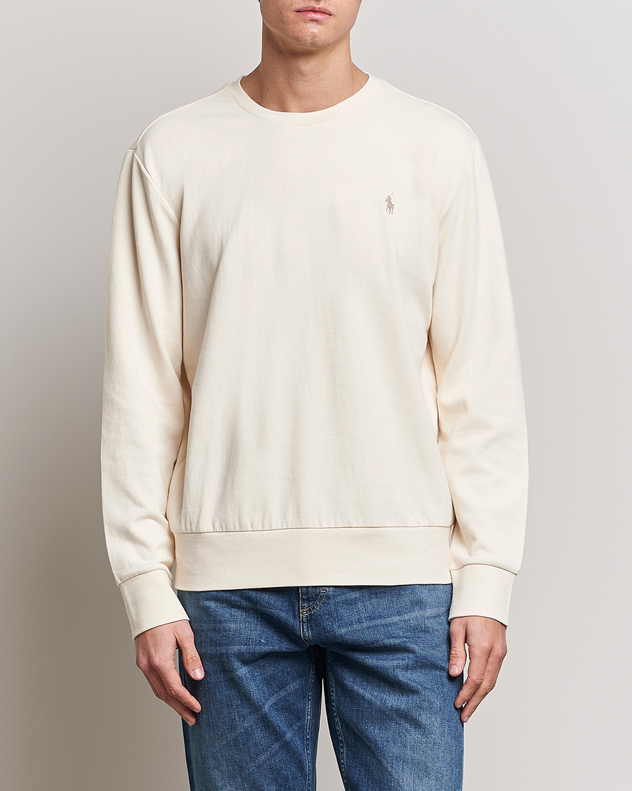 Herre | 30% salg | Polo Ralph Lauren | Double Knitted Jersey Sweatshirt Guide Cream