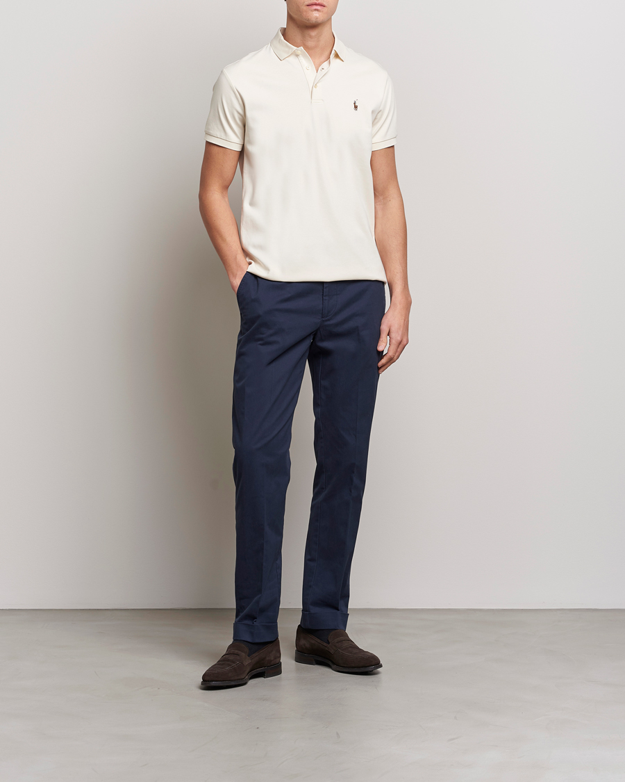 Herre | Pikéer | Polo Ralph Lauren | Luxury Pima Cotton Polo Guide Cream
