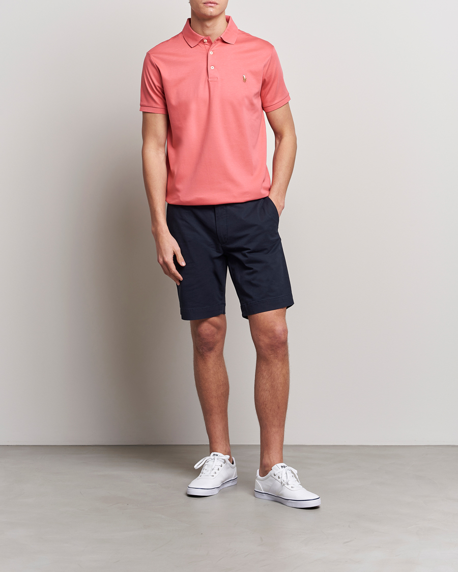Herre | Pikéer | Polo Ralph Lauren | Luxury Pima Cotton Polo Red Sky