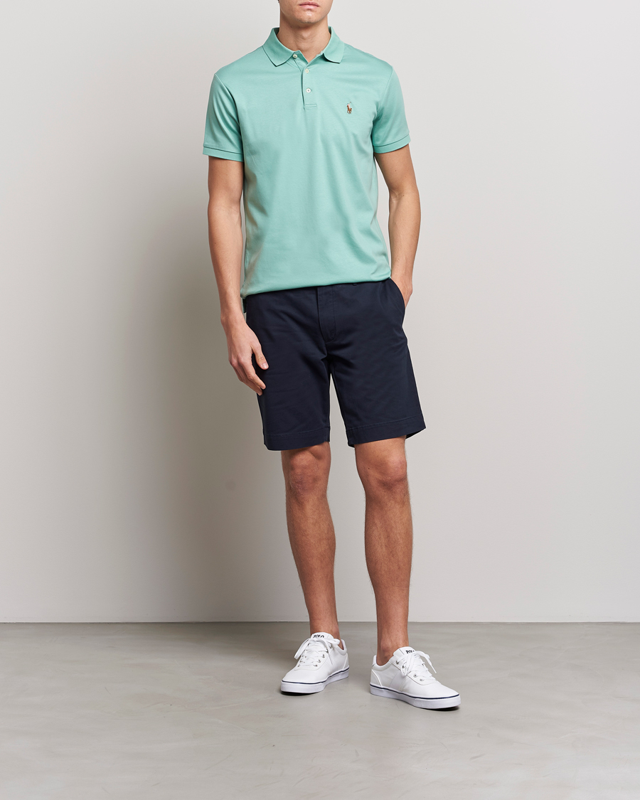 Herre | Pikéer | Polo Ralph Lauren | Luxury Pima Cotton Polo Essex Green