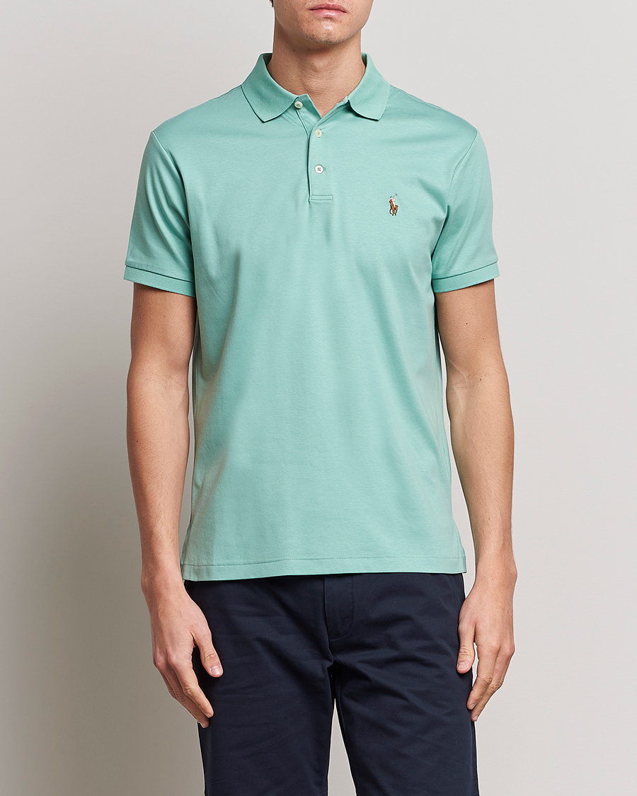 Herre | Pikéer | Polo Ralph Lauren | Luxury Pima Cotton Polo Essex Green