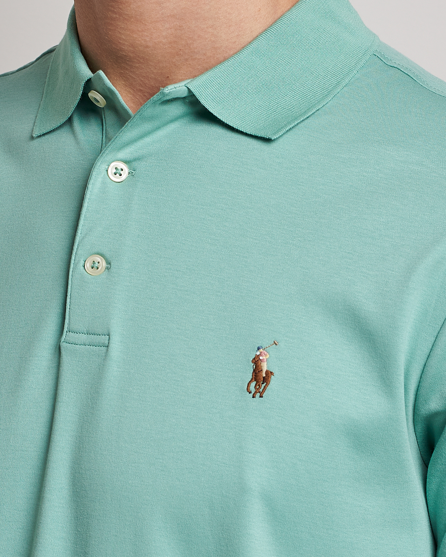 Herre | Pikéer | Polo Ralph Lauren | Luxury Pima Cotton Polo Essex Green