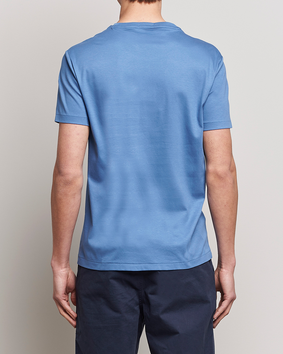 Herre | T-Shirts | Polo Ralph Lauren | Luxury Pima Cotton Crew Neck T-Shirt French Blue