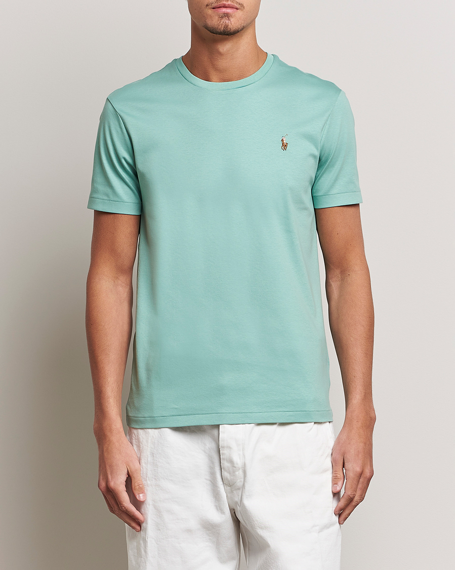 Herre | Nye produktbilder | Polo Ralph Lauren | Luxury Pima Cotton Crew Neck T-Shirt Essex Green