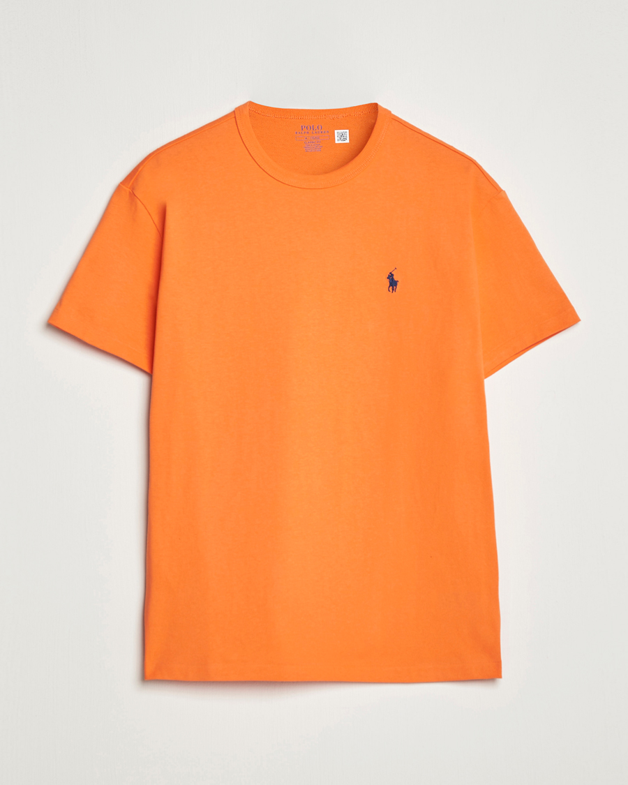 Herre | T-Shirts | Polo Ralph Lauren | Heavyweight Crew Neck T-Shirt Orange