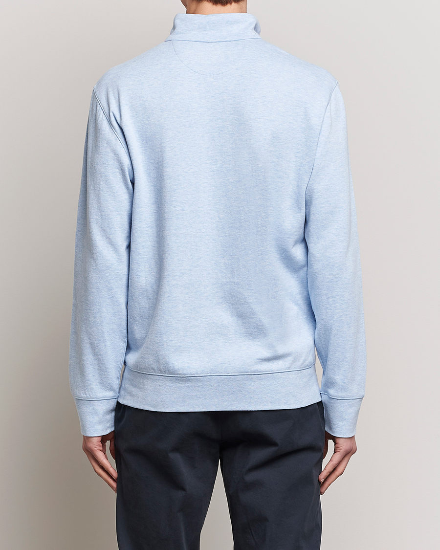 Herre | Gensere | Polo Ralph Lauren | Tech Double Knit Half Zip Office Blue Heather
