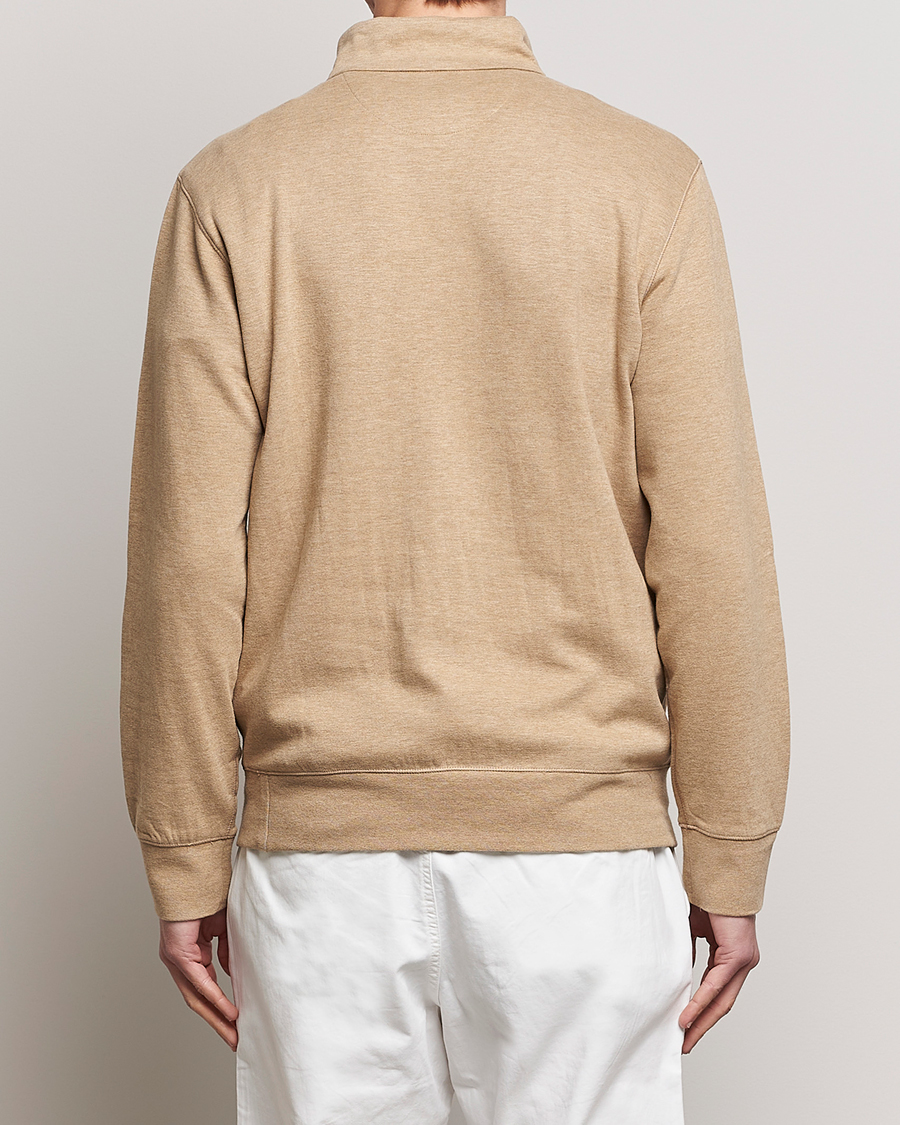 Herre | Gensere | Polo Ralph Lauren | Tech Double Knit Half Zip Luxury Tan Heather