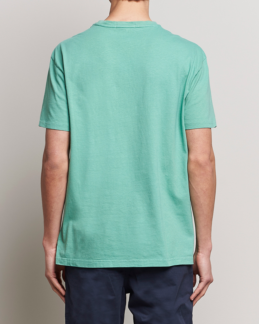 Herre | T-Shirts | Polo Ralph Lauren | Cotton/Linen Crew Neck T-Shirt Essex Green