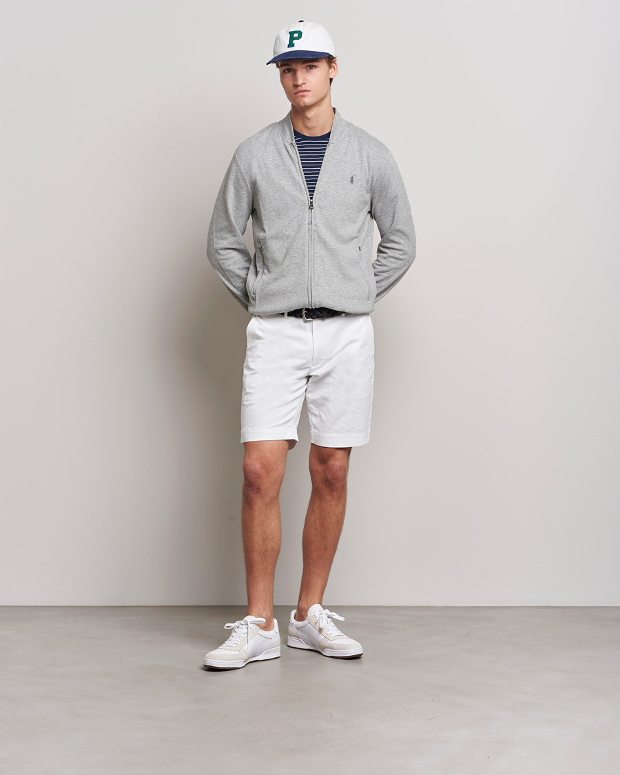 Herre | Gensere | Polo Ralph Lauren | Double Knit Full-Zip Sweater Andover Heather