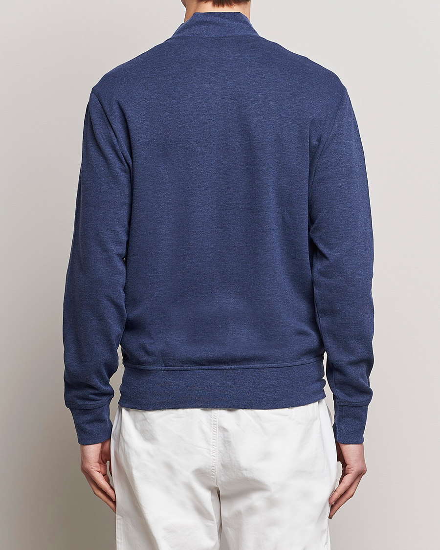 Herre | Gensere | Polo Ralph Lauren | Double Knit Full-Zip Sweater Spring Navy Heather
