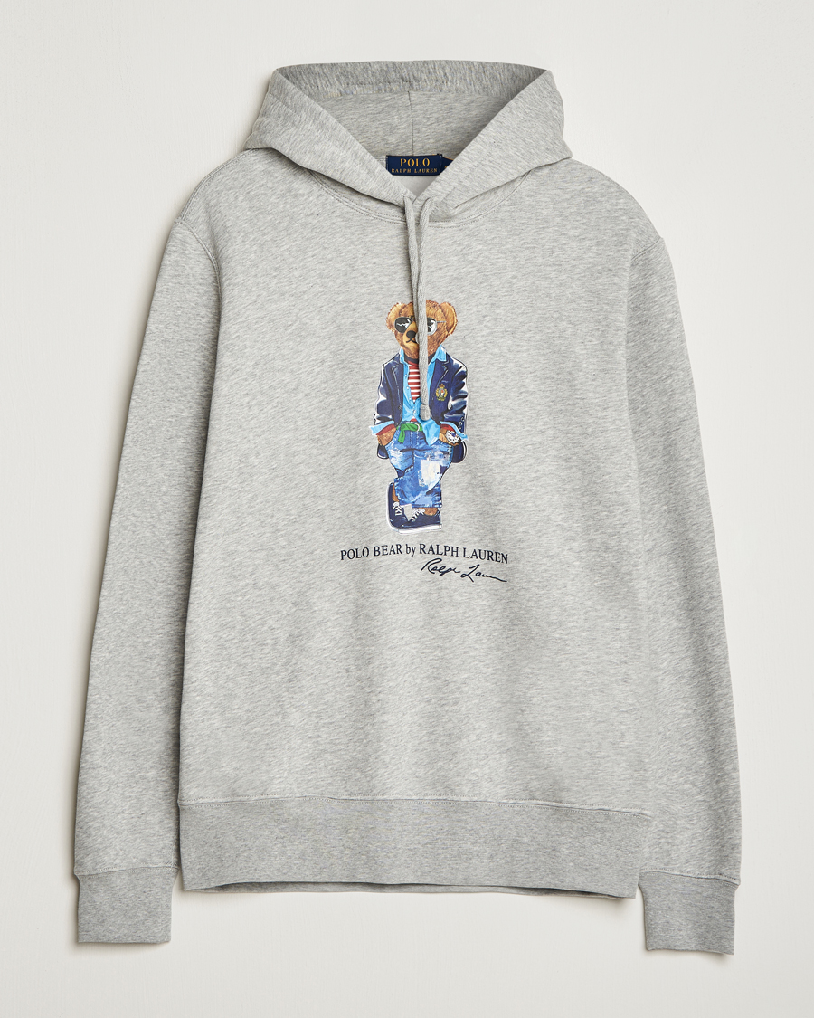 Herre | Gensere | Polo Ralph Lauren | Printed Regatta Bear Hoodie Andover Heather