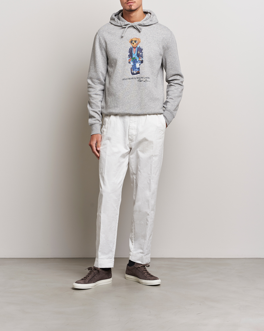 Herre | Gensere | Polo Ralph Lauren | Printed Regatta Bear Hoodie Andover Heather