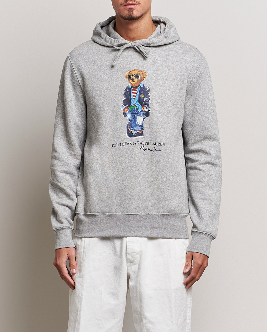 Herre |  | Polo Ralph Lauren | Printed Regatta Bear Hoodie Andover Heather