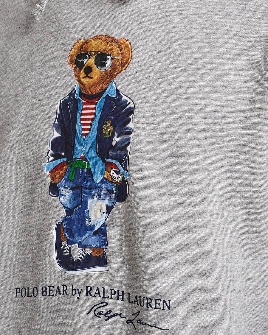Herre | Gensere | Polo Ralph Lauren | Printed Regatta Bear Hoodie Andover Heather